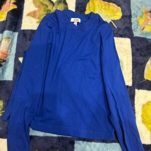 COS Blue Crew Neck Shirt